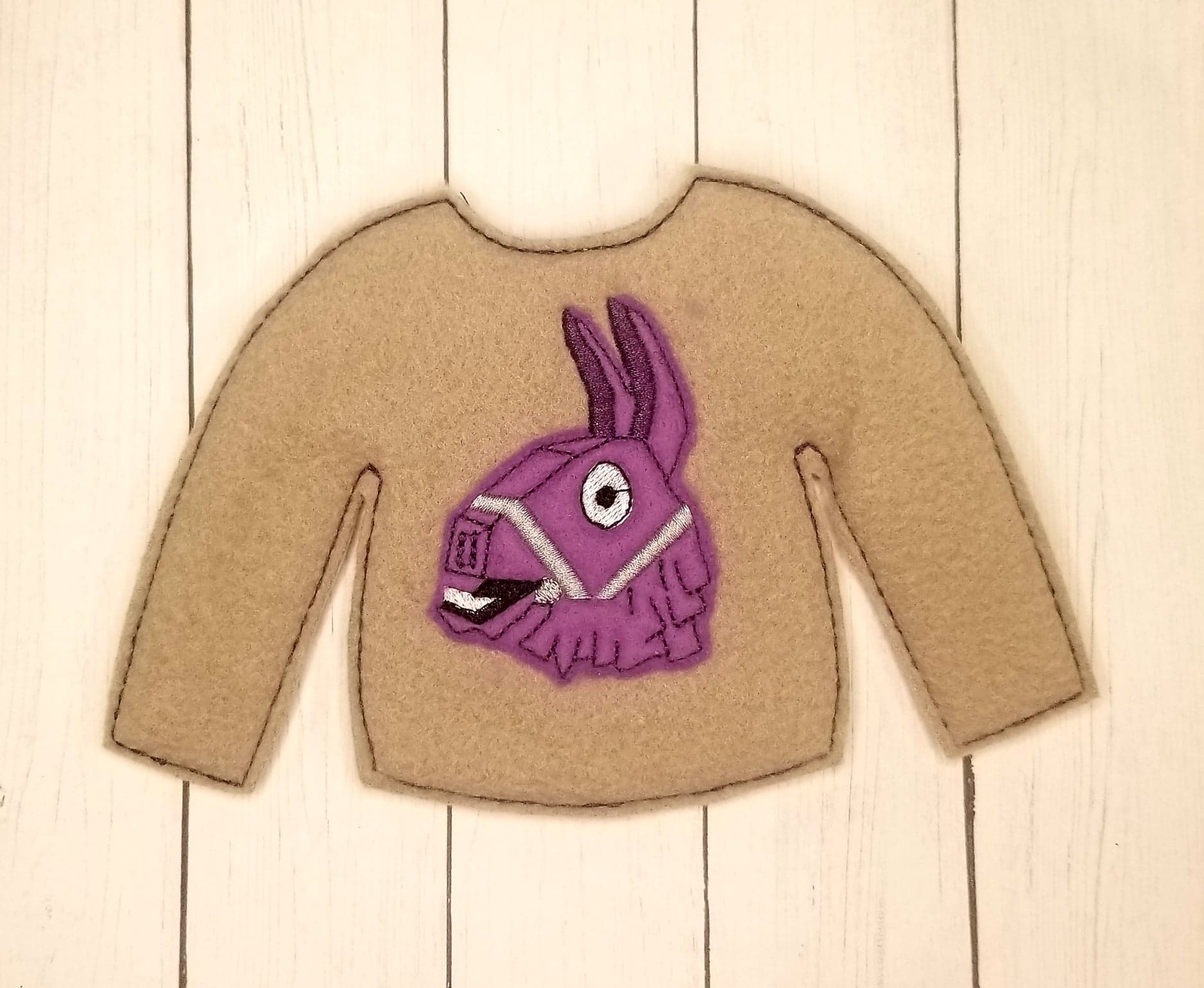 Fortnite Llama Elf Sweater The Gift Chicks LLC