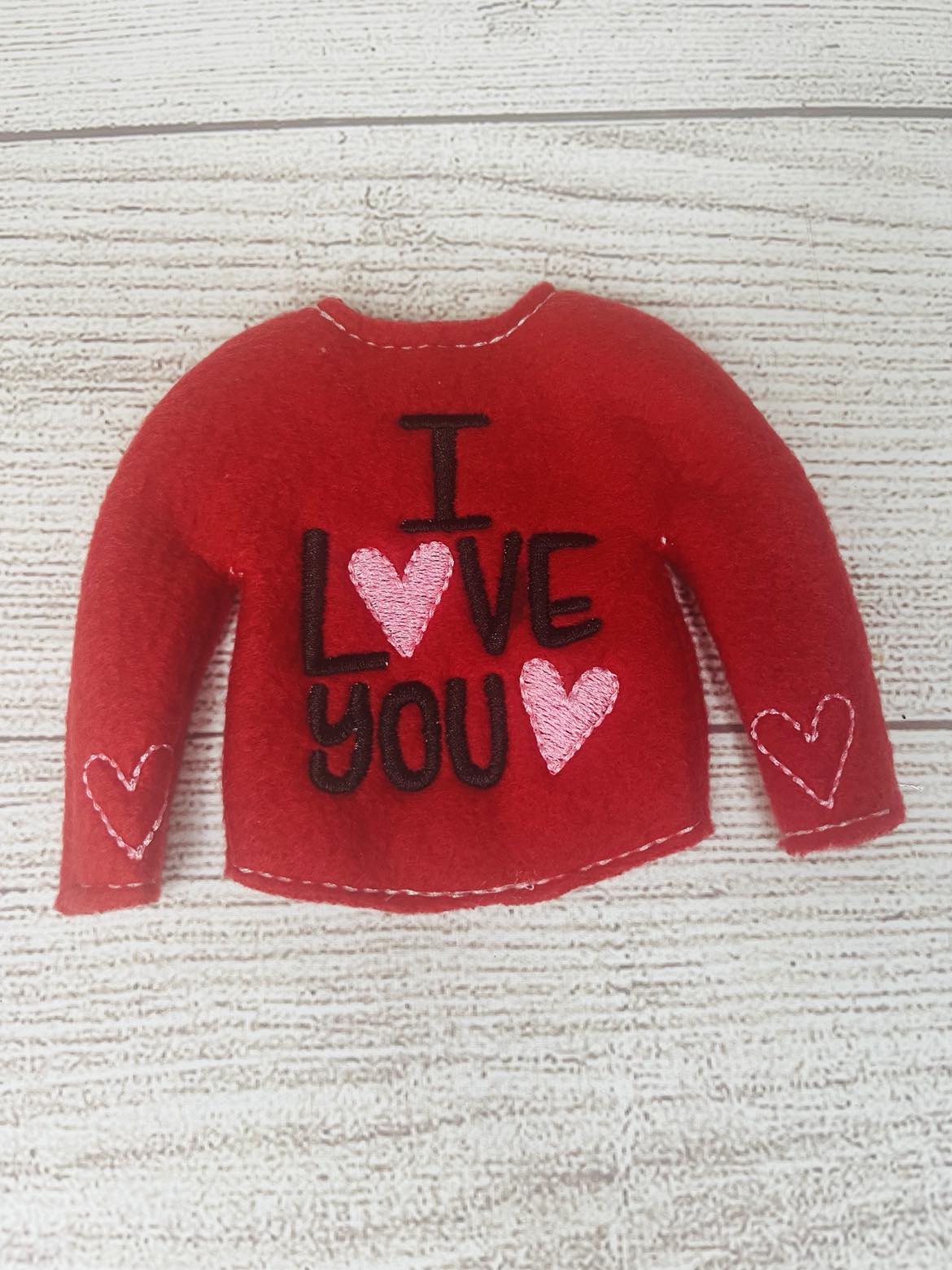 Valentine I love you Elf Sweater