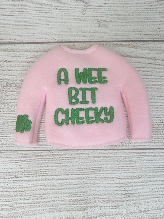 Saint Patricks Day A Wee Bit Cheeky Elf Sweater