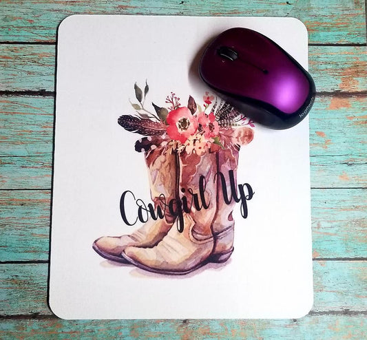 Cowgirl Up Mouse Pad