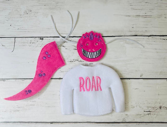 Pink Dino Elf Sweater