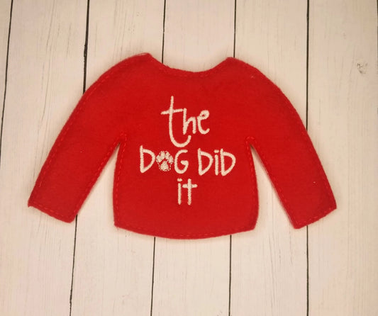 The dog did it Elf Sweater