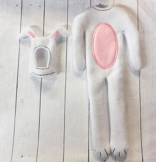 Pink Bunny Suit Elf Sweater