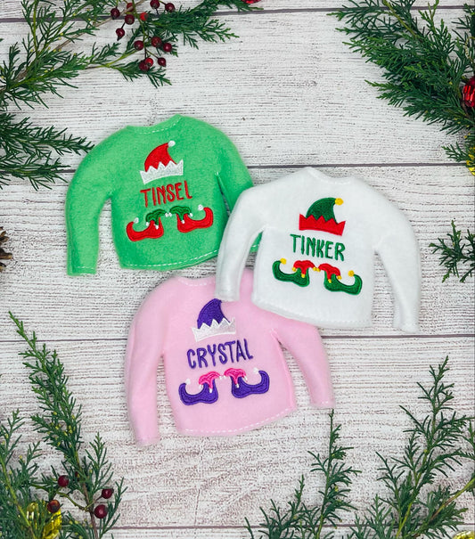 Personalized Elf Sweater