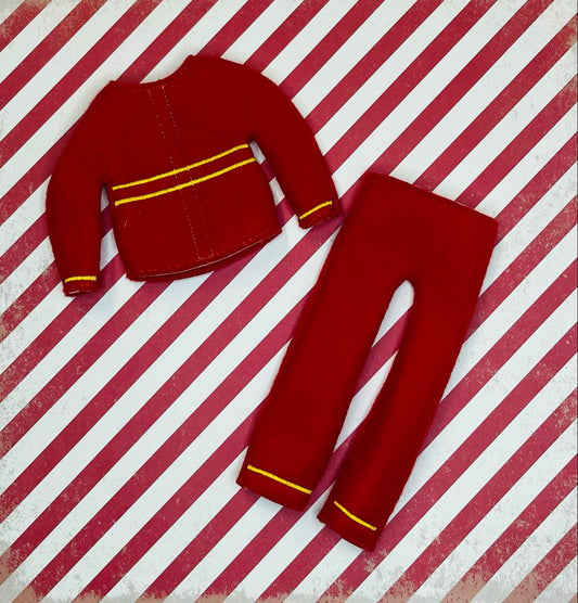 Fireman Elf Sweater Set