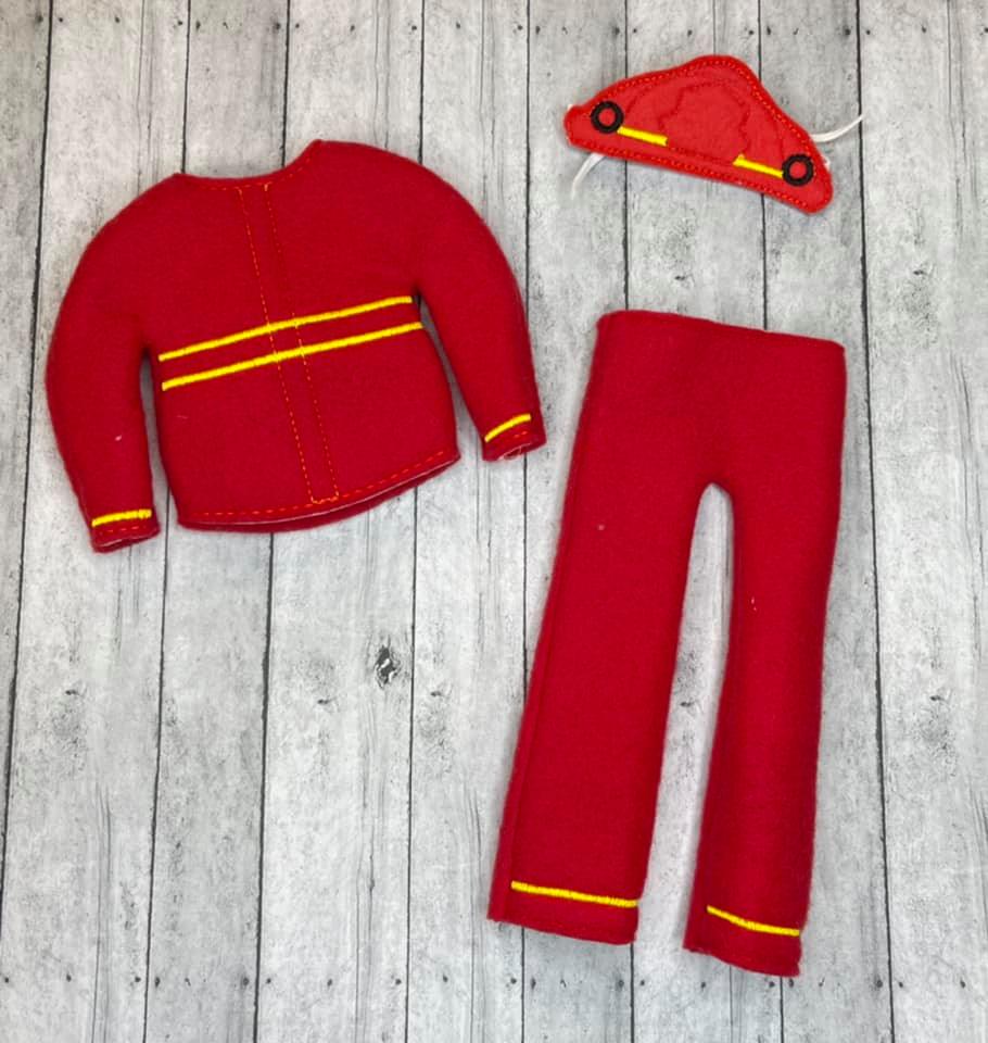 Fireman Elf Sweater Set