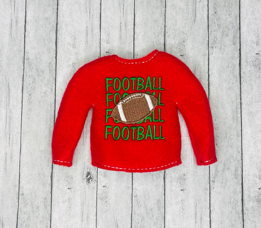 Football Jersey Elf Sweater