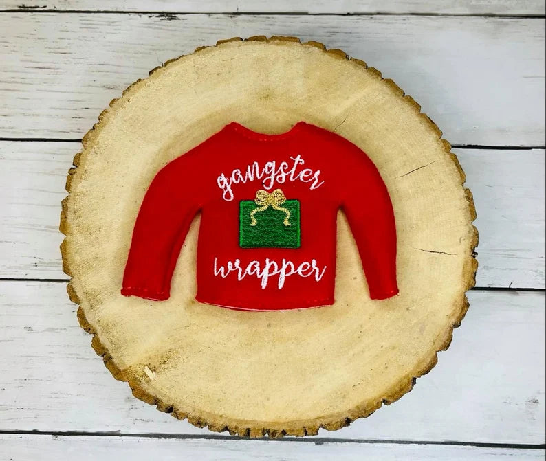 Gangster Wrapper Elf Sweater