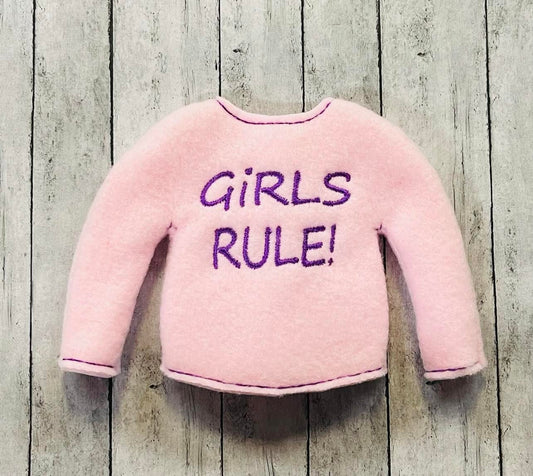 Girls Rule Elf Sweater