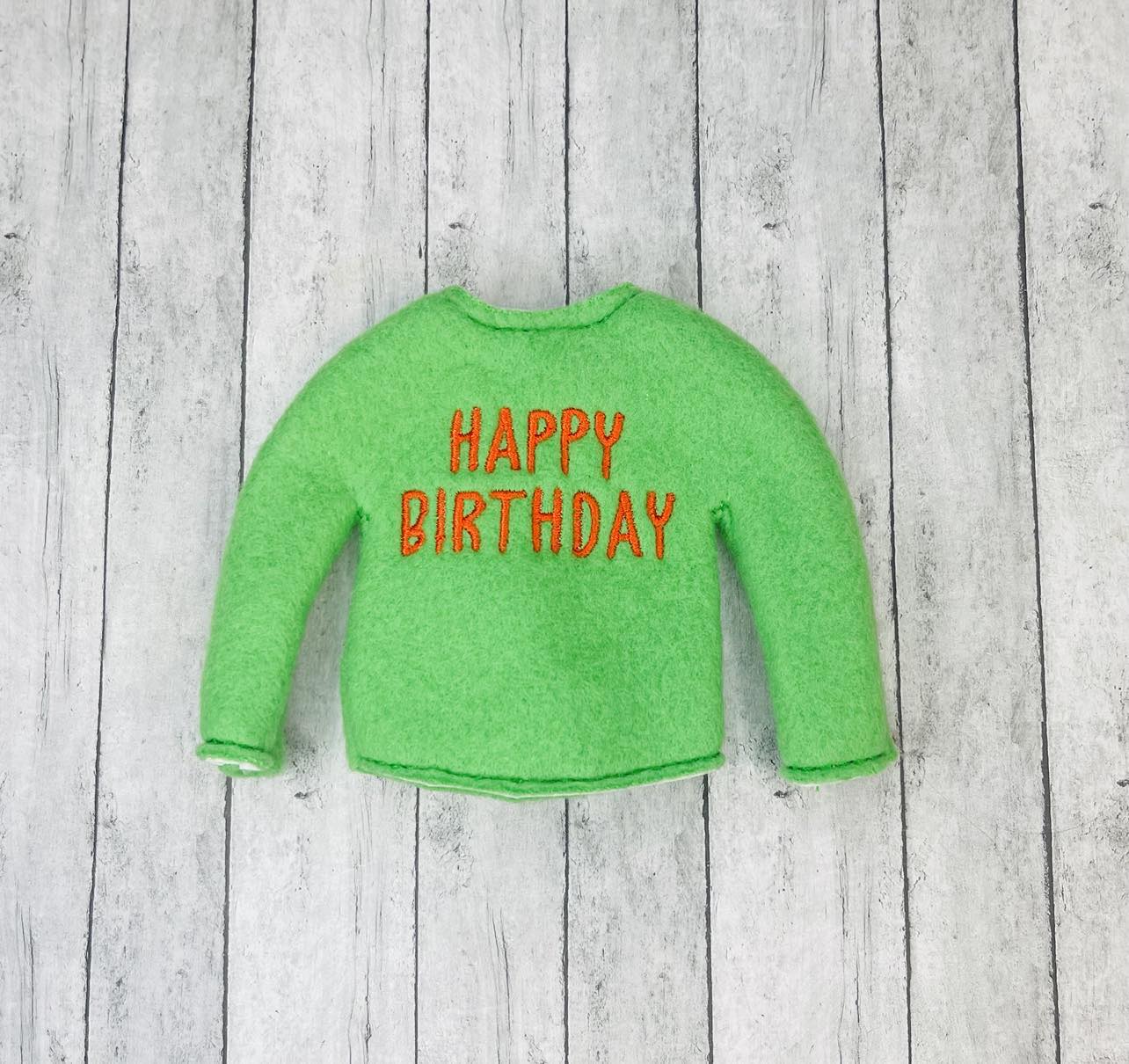 Happy Birthday Elf Sweater