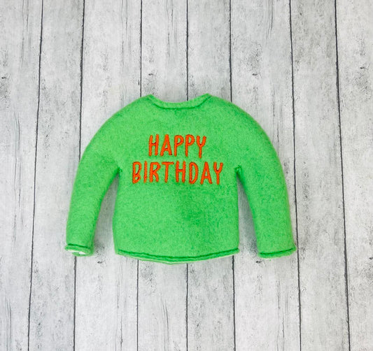 Happy Birthday Elf Sweater