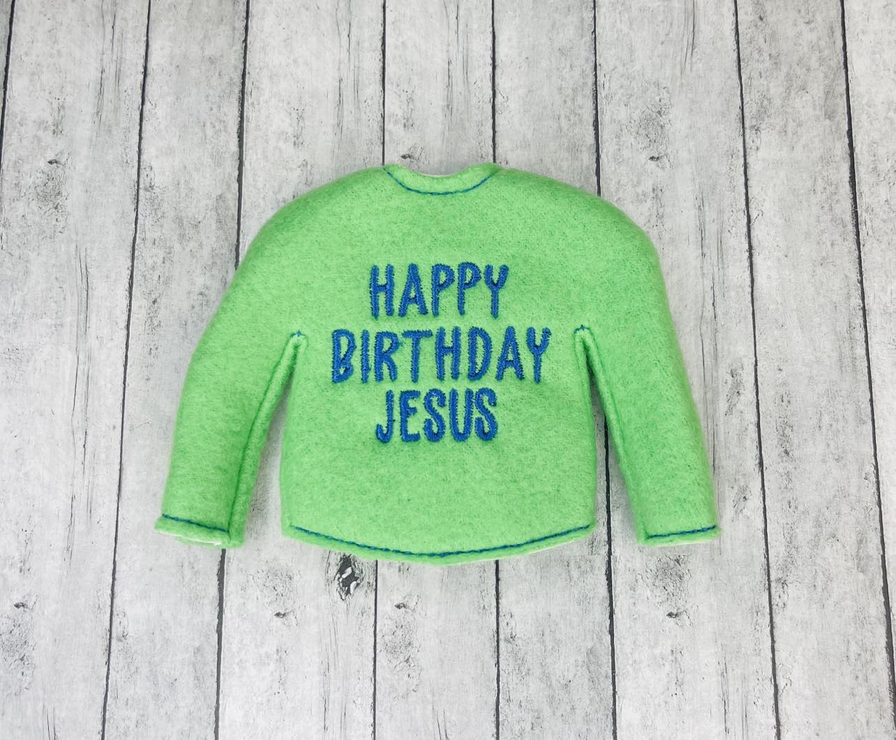 Happy Birthday Jesus Elf Sweater