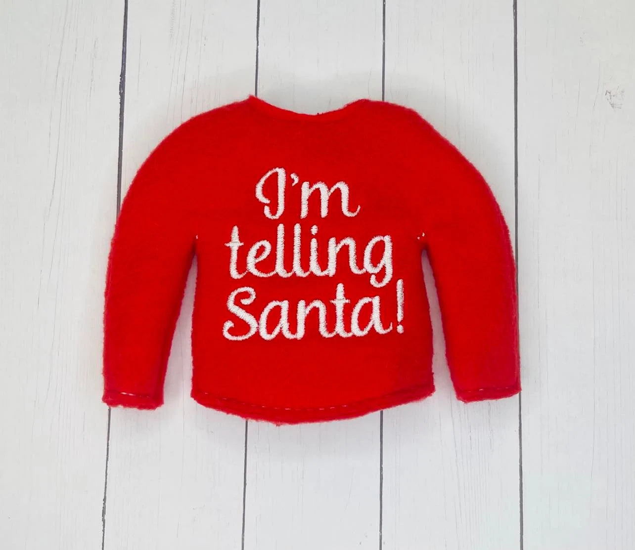 I.m Telling Santa Christmas Elf Sweater