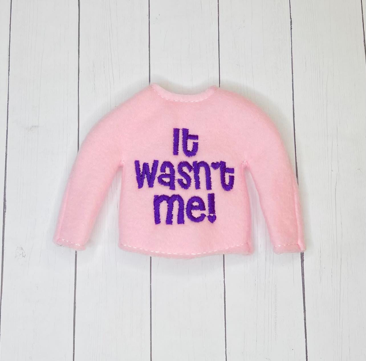 It Wasn't Me Elf Sweater