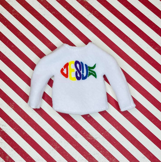 Jesus Elf Sweater