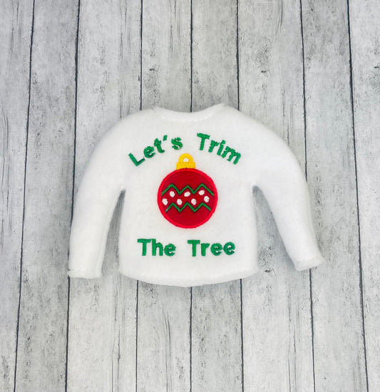 Let's Trim The Tree Elf Sweater