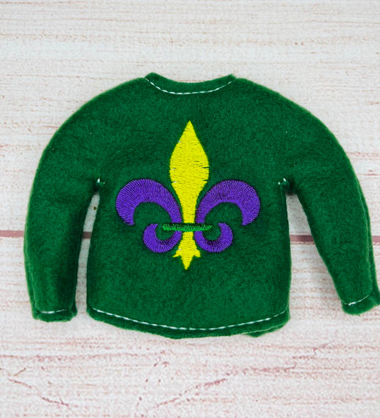 Mardi Gras Elf Sweater