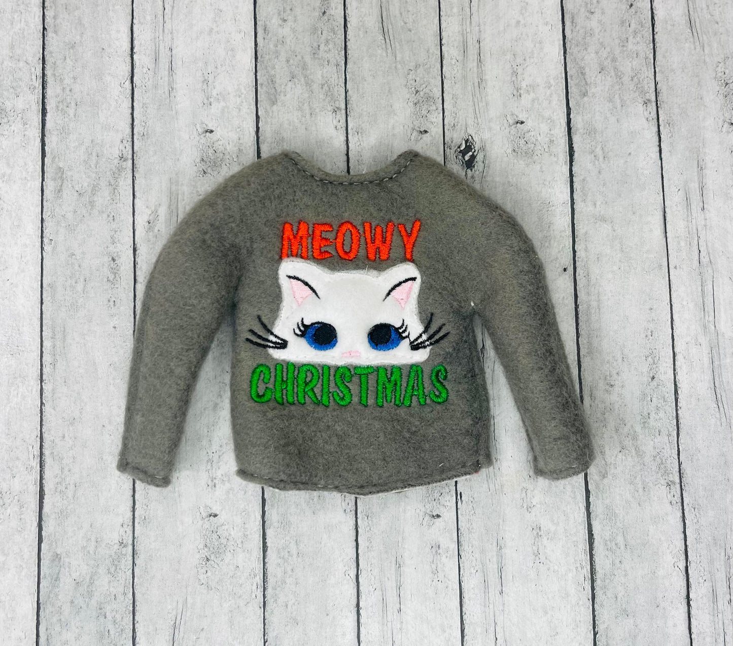 Meowy Christmas Elf Sweater