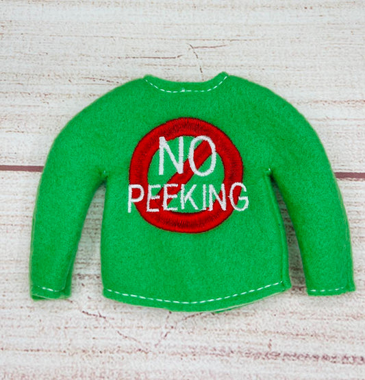 No Peeking Elf Sweater