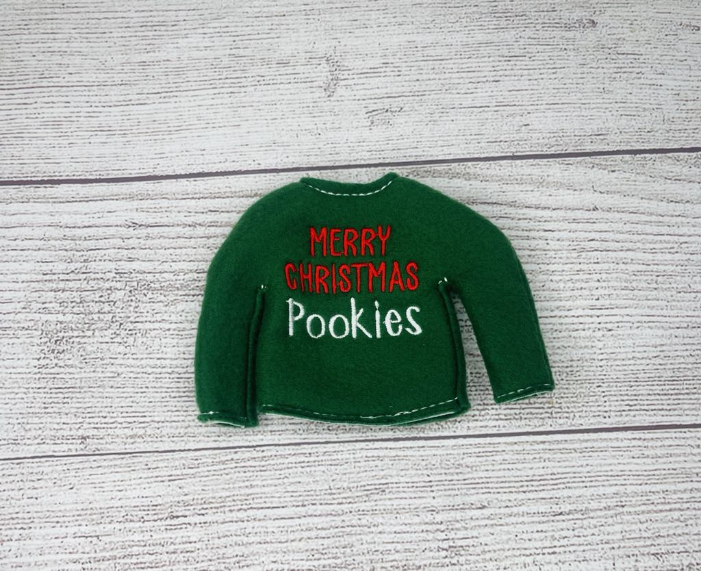 Merry Christmas Pookies Elf Sweater