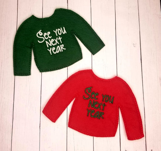 See You Next Year Elf Sweater