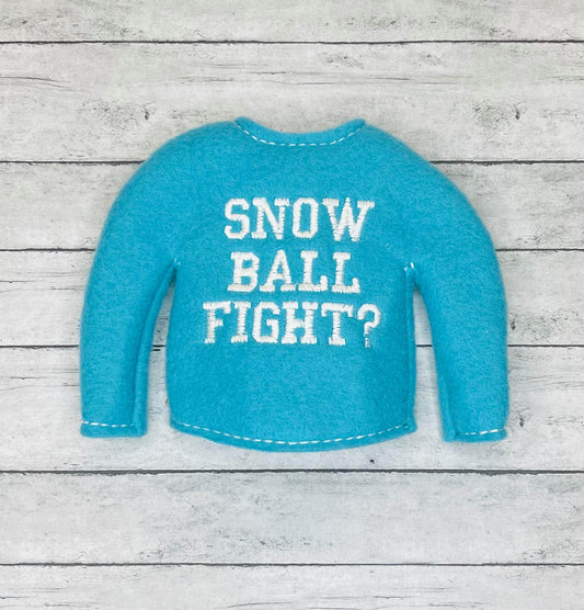 Snowball Fight Elf Sweater