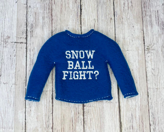 Snowball Fight Elf Sweater