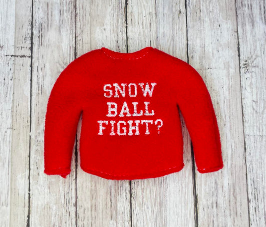 Snowball Fight Elf Sweater