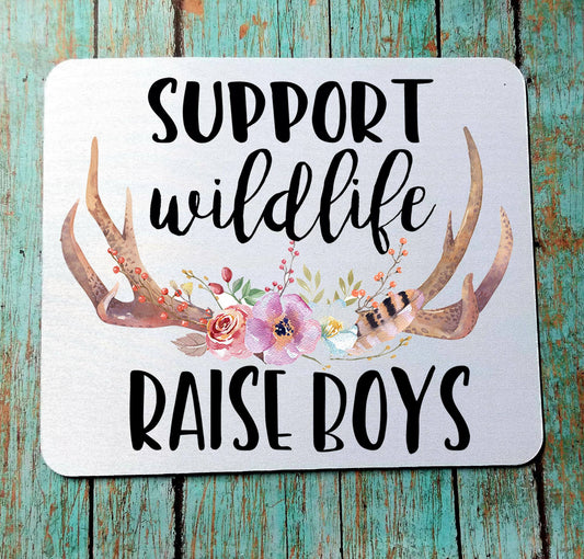 Support Wildlife Raise Boys Mouse Pad