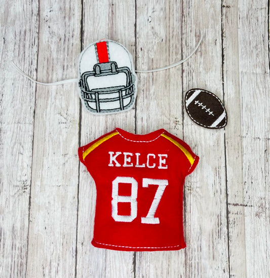 Kelce Football Jersey Elf Sweater