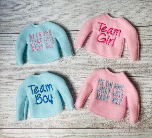 Team Boy Girl Elf Sweater