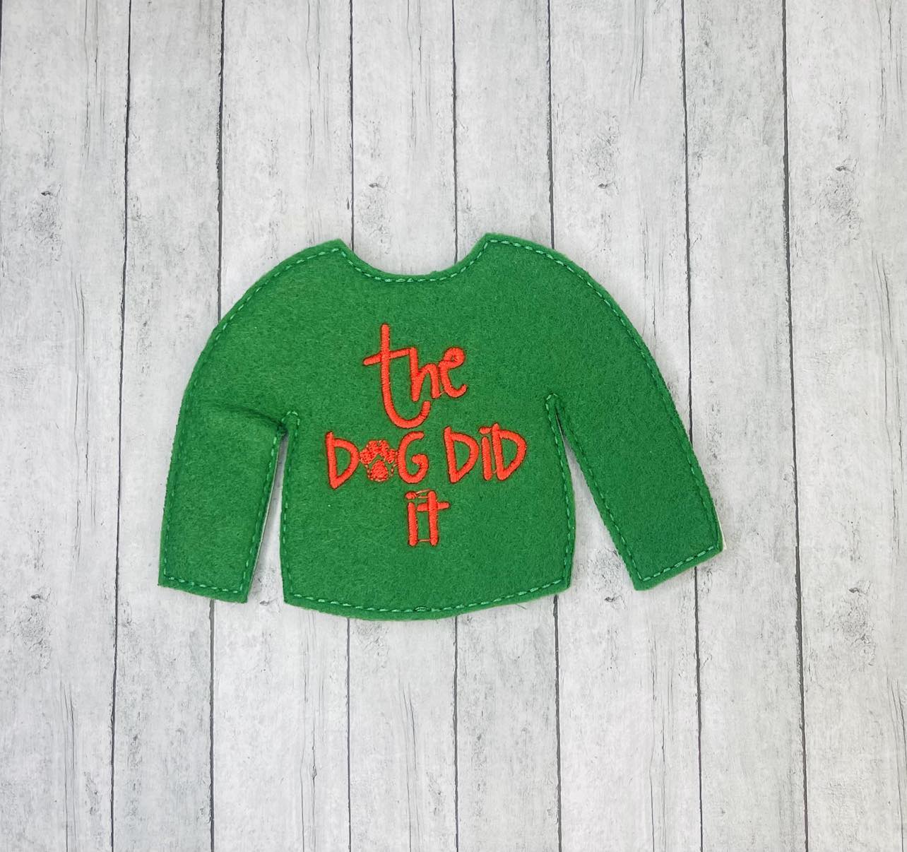 The dog did it Elf Sweater